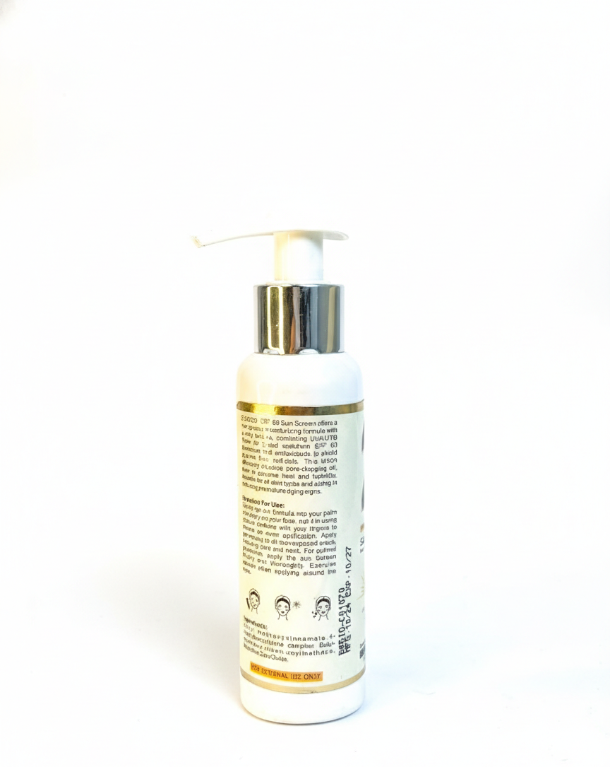 Sun Screen (SPF 60 + UVA & UVB cream)