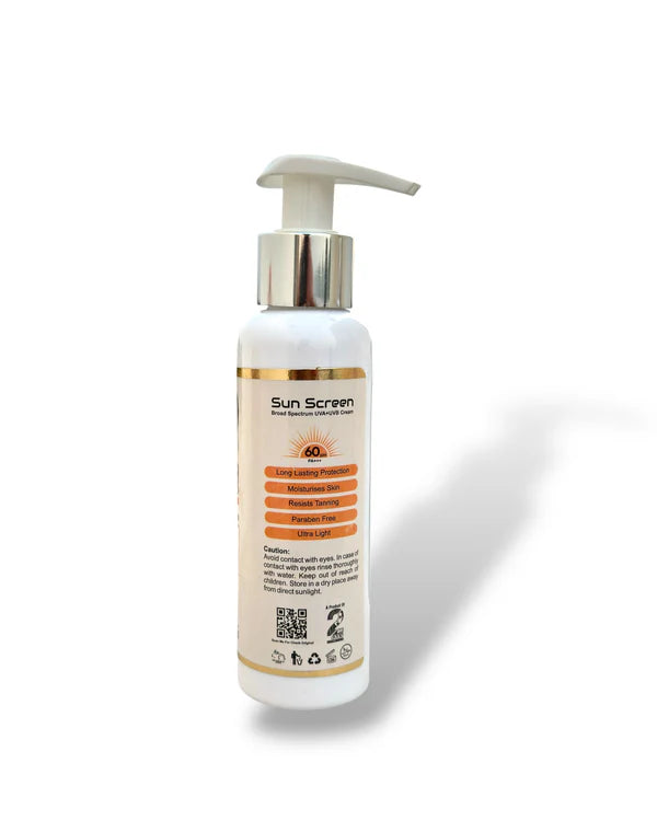Sun Screen (SPF 60 + UVA & UVB cream)